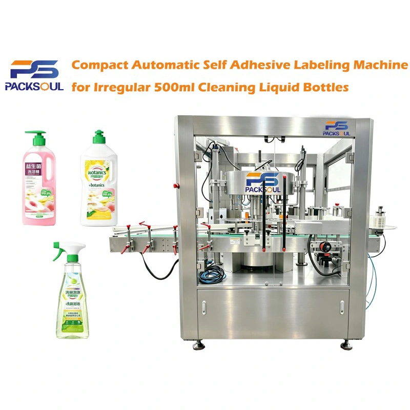 In che modo un'etichettatrice per bottiglie di liquidi per pulizia irregolare da 500 ml può migliorare la precisione dell'etichettatura e l'efficienza della produzione