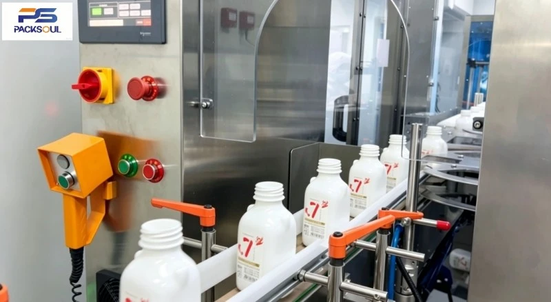 Square Bottle Self Adhesive Labeling Machine
